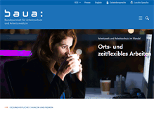 Tablet Screenshot of baua.de